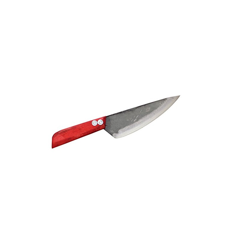 Crude - Asian Carbon Steel Boning Chef Kitchen Knife, Sharp,