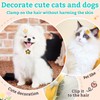LuckyOpt 5 PCS Pet Hair Clips Set, Cute Dog Barrettes