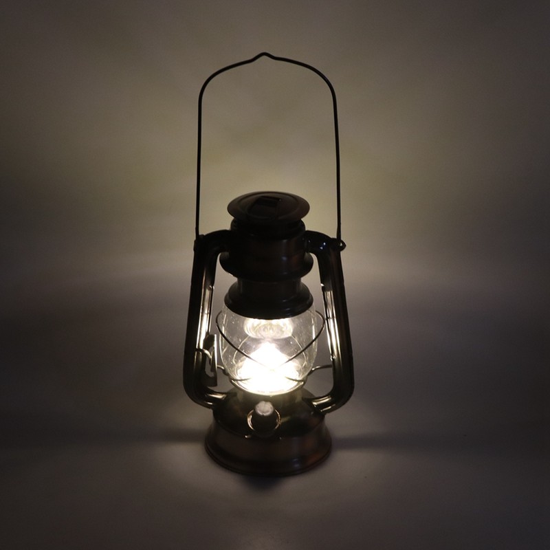 Vintage Camping Lantern 24h Battery Life USB Charging Detachable Lampshade