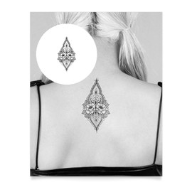 Inkbox Temporary Tattoos, Semi-Permanent Tattoo, One Premium Easy Long Lasting, Water-Resistant Temp Tattoo with For Now Ink - Lasts 1-2 Weeks, Magdalena, 6 x 3 in