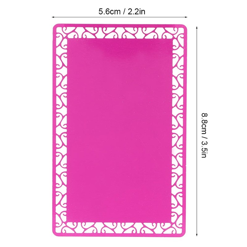 100Pcs Portable Aluminum Plate Metal Laser Engraving Blank Business Card