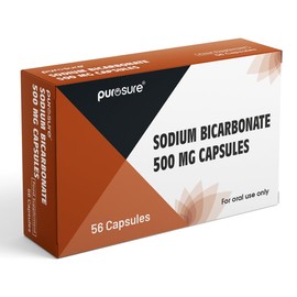 Purosure Sodium Bicarbonate 500mg – (56) Capsules | Relief for Heartburn, Acid Indigestion & Stomach Discomfort