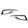 Pair Front Fog Light Lamp Eyebrow Trim Glossy Black for