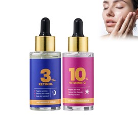 Pack of 2 Facial Moisturising Essence, Soothing Skin Care Booster, Facial Serum, Improves Skin Elasticity, Reducing Wrinkles, Moisturises, Refines the Skin, Suitable for All Skin Types