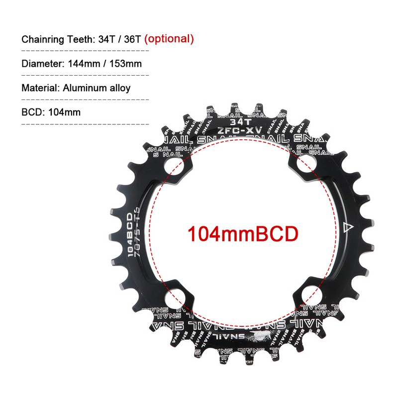 Mountain Bike Right Left Square Crank Arms Single Crank Ring