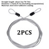 PZJFH 2Pcs 2M Security Bike Lock Cable Lightweight Wire Cable