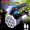 Bruggex 1200000LM LED Flashlight High Lumens Tactical Flash Light USB