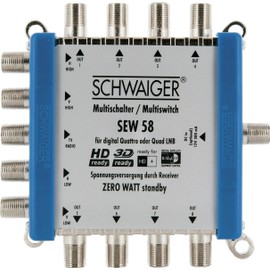 Schwaiger multi-switch (up to 16 subscribers, no mains connection needed; suitable for DVB-T2)