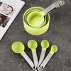 8 Pieces Measuring Spoons Set, 2 Hooks, Stainless Steel Measuring