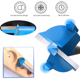 XIANFENGHU Hex Shank Forstner Drill Bit Set 16-35mm Tungsten Carbide Auger Opener Forstner Bits for Wood Furniture Hinge Woodworking (5PCS)