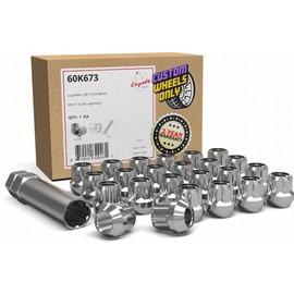 24 piezas, M14 x 2, rosca 14 x 2, 1", estriadas de extremo abierto, cromadas, para camionetas Ford F-150 2004-14 ｜ Ford Expedition Lincoln Navigator 2003-14