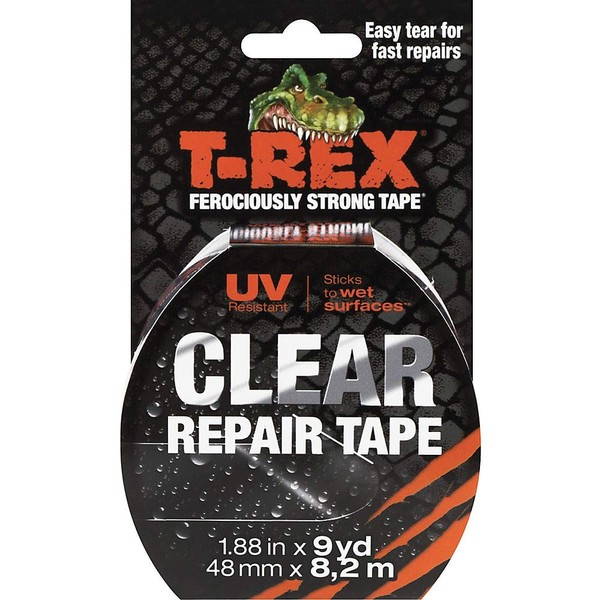 T Rex Tape Ferociously Strong Clear Repair Tape, 48mm x