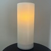 OWLZOO Solar LED Outdoor Flameless Candle, 10 x 4 inches,