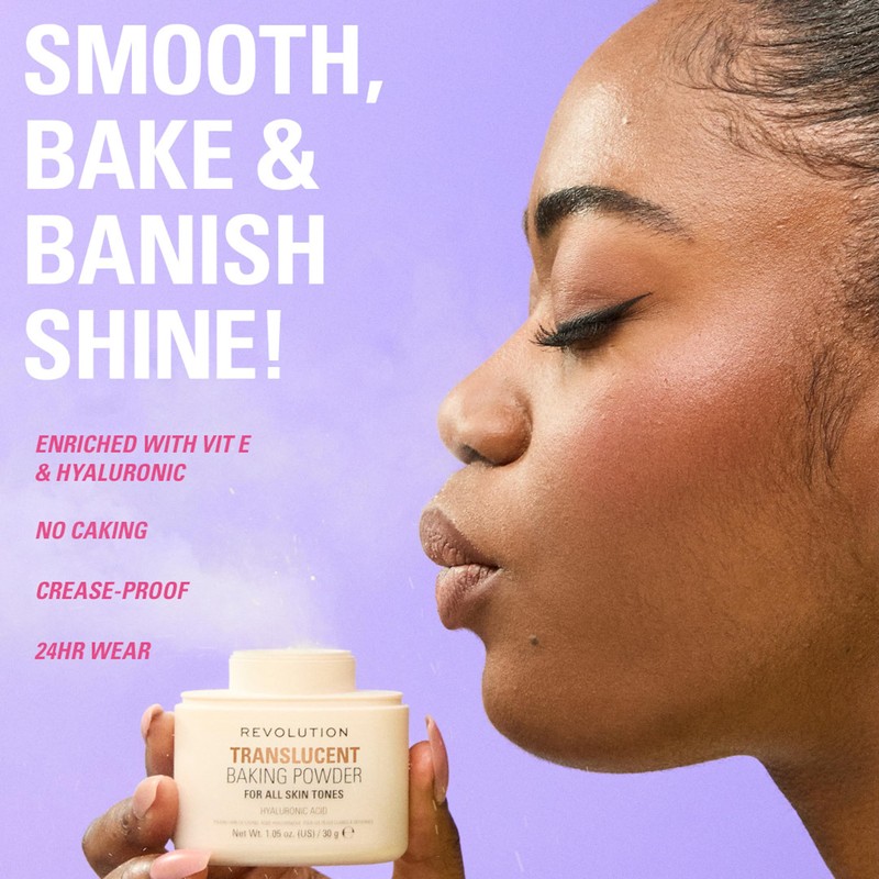 Revolution Loose Baking Powder, Rose, 30g