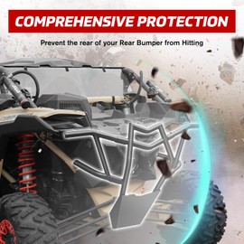 XUTVOTOR Can-Am X3 Rear Bumper Guard, Heavy Duty Steel Tube Combined Pre-Runner Bumper Brush Guard Protector for Can Am Maverick X3 Max Turbo R 2017-2025 Accessories (Replace #715002880#715003436)