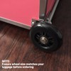 Timtin 2 Pcs 4" Camp Trunk Wheels Removable Easy to