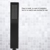 Matte Black Brass Chromeplated Handheld Shower Head Bathroom Sprayer Handshower