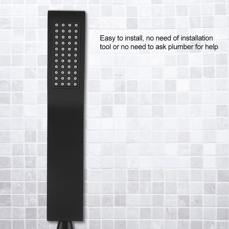 Matte Black Brass Chromeplated Handheld Shower Head Bathroom Sprayer Handshower