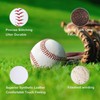 3Pack Practice Baseballs, Blank Baseball, Standard 9” Adult Youth Leather