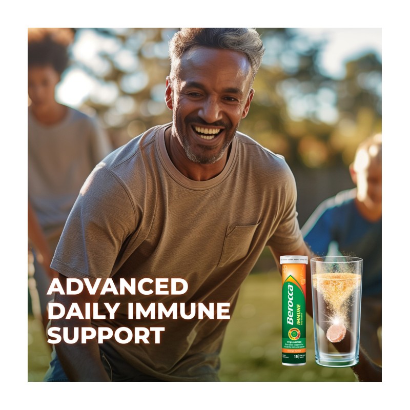 Berocca Immune Daily Defence Orange 15 Effervescent Tablets
