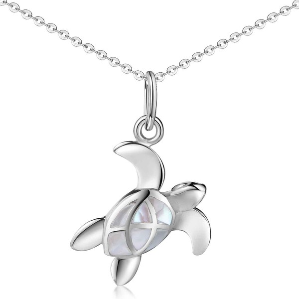 MATERIA by Matthias Wagner Turtle Pendant Silver 925 with Mother