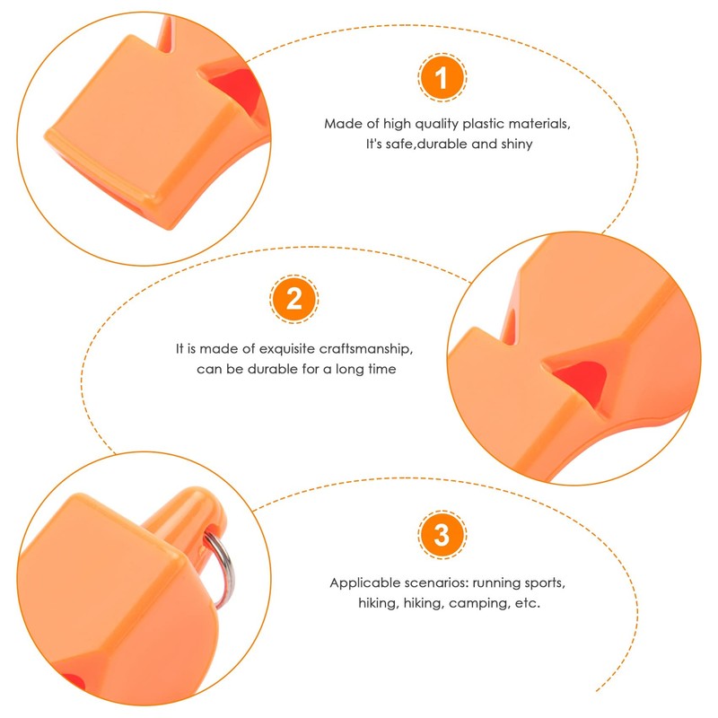 Yuemsh 50 Pcs Non-Nuclear Professional Referee Whistle Fox Whistle Plastic