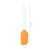 Fiskars Teigschaber mit Silikonkopf, Länge: 27,5 cm, Kunststoff/Silikon, Orange/Weiß, Functional
