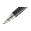 Universal 15530 Economy Retractable Ballpoint Pen, Black Ink, Clear, 1mm,