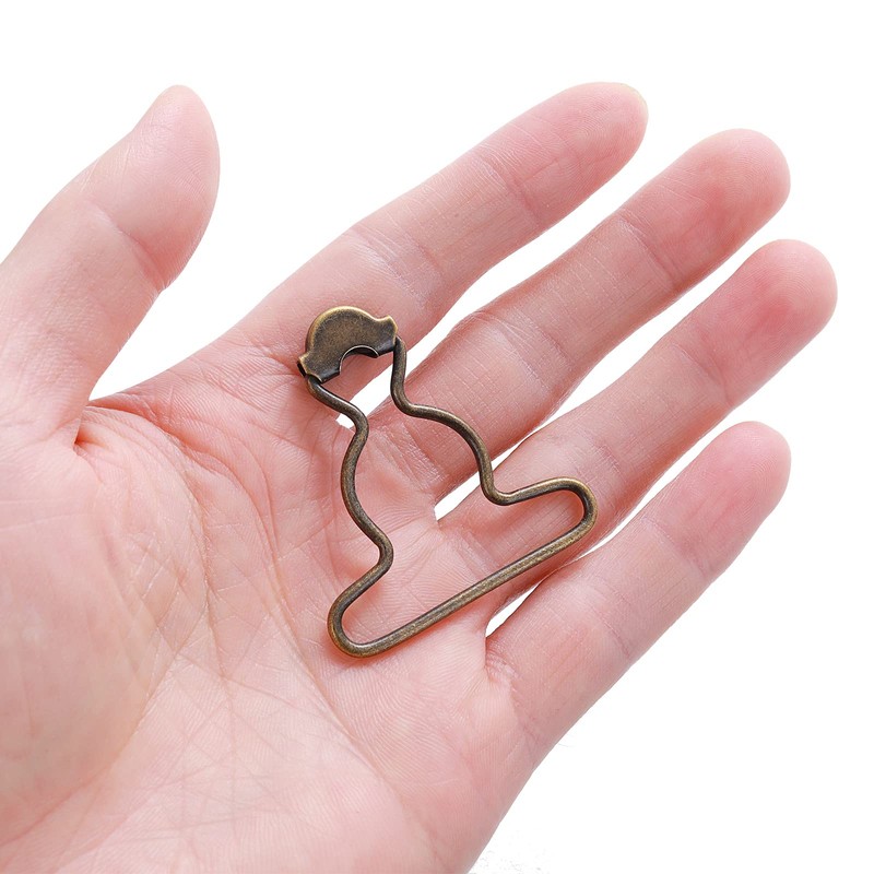 Lusofie 20Pcs Dungaree Suspender Clips Overall Buckles 1.5 Inch Wide