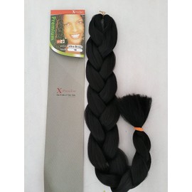 X-pression Premium Original Ultra Braid. Colour 1B