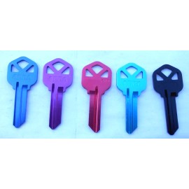 5  Kwikset  KW1   Aluminum  Titanium Very Light House  Key Blanks