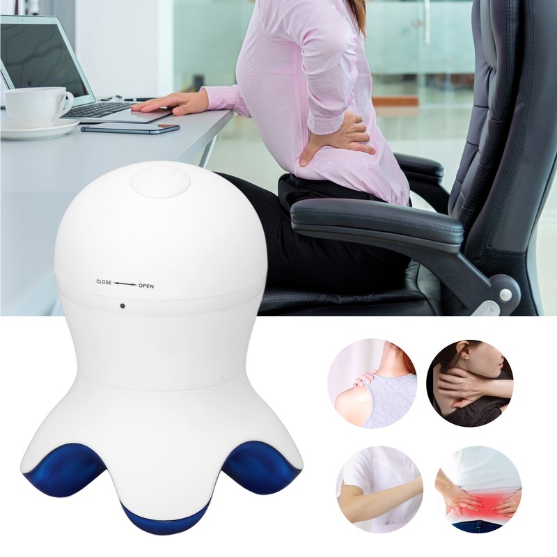 Mini Electric Vibrate Body Massager Octopus Shape Tension Fatigue Relax
