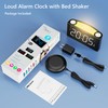 Vibrating Alarm Clock with Bed Shaker for Heavy Sleepers, Beside