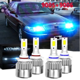 Unbranded Ice Blue 9005 9006 LED Headlight Bulb Hi/Low For Mercury Grand Marquis 1995-1997