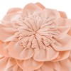 OiseauVoler Decorative Throw Pillow 3D Flower Round Pillow Accent Handmade