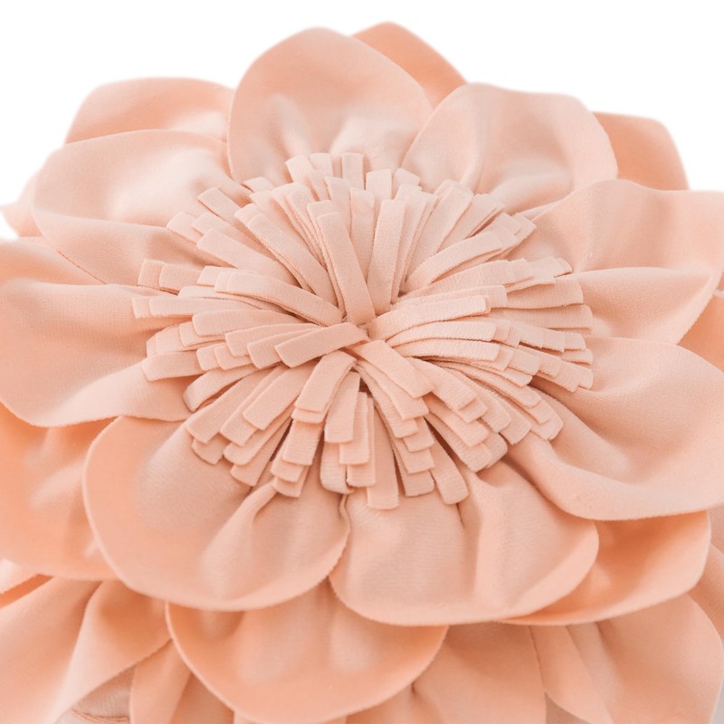 OiseauVoler Decorative Throw Pillow 3D Flower Round Pillow Accent Handmade