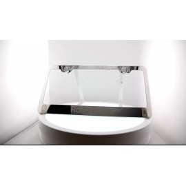 KA T304 Chrome Polished Rolls Royce Laser Etched Engraved License Plate Frame Tag