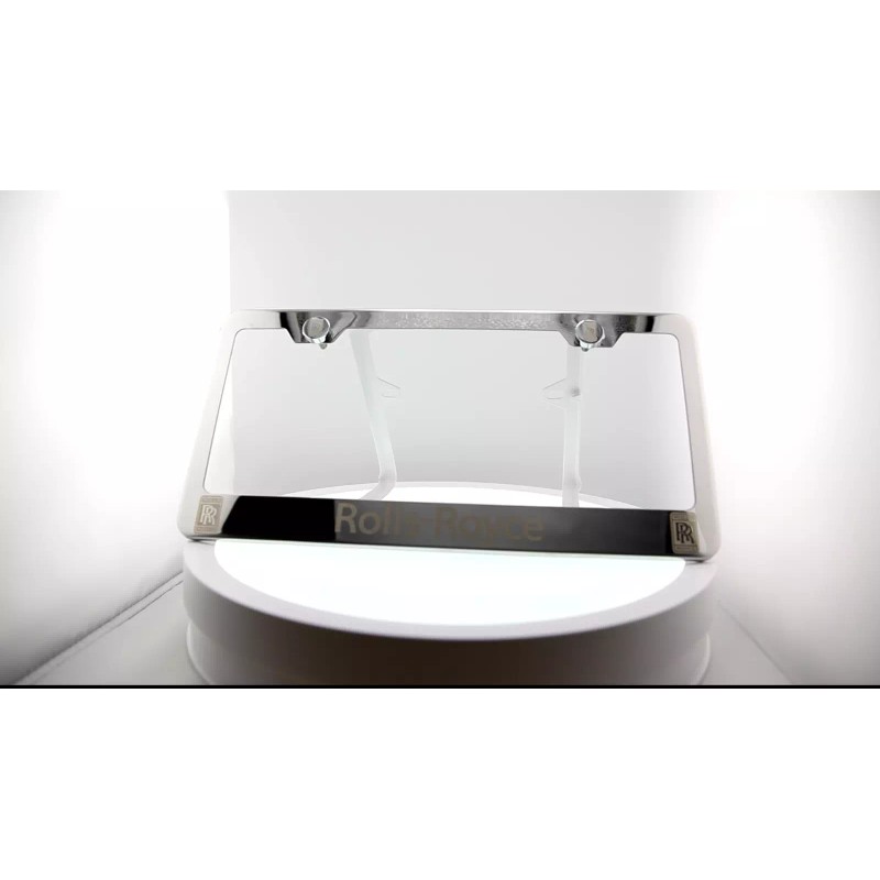 KA T304 Chrome Polished Rolls Royce Laser Etched Engraved License