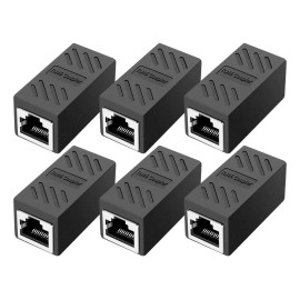 Cople Para Cable De Red Rj45 Cat5/6/7/8 Unión 6 Piezas