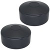 SKIR'CO (2 pcs) Fence Post Caps, Round 76 mm Grey