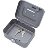Small Cash Box, Small Safe, Cash Box with 2 Keys,