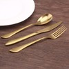 Matte Gold Silverware Set, 20-Piece Stainless Steel Flatware Set, Kitchen