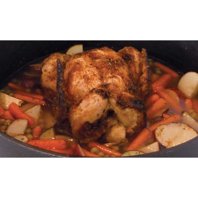 12 Qt. Seasoned Cast Iron Dutch Oven with Cast Iron