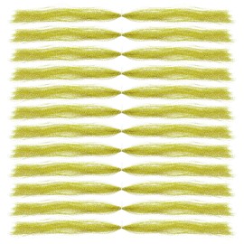 PATIKIL Crystal Flash Fly Fishing Line Fly Tying Material, 12Pcs 250 Strands Dry Flies Decorating Accessories for Making Fishing Hook Lure Flies, Olive Green