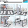 A4 Grey Plastic Hanging Folder Shelf, for Office, Study, Hospital
