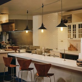 KENMI 3-Light Hanging Light with Plug in Cord,Plug in Pendant Light 22ft Hemp Rope Pendant Lighting Vintage 3-Light Hanging Lamp Fixtures for Kitchen Island Living Room Bedroom