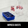 Gorilla Grip Slow Melting Large Silicone Ice Cube Tray for