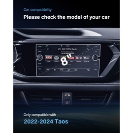 For 2025 VW Taos Screen Protector - 2022-2025 Taos (SE/SEL) 8 Inch Screen Protector 2022 2023 2024 2025 Taos Accessories Anti Fingerprint& Scratch Navigation Dashboard 9H Hardness Tempered Glass- HD