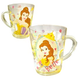 Everyday Delights Princess Belle Beauty and the Beast Yellow Durable ABS Plastic Cup, 250ml