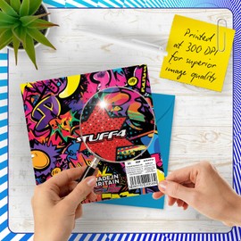 8th Birthday Cards for Girls Boys - Comic Book Pow! - Happy Birthday Card for 8 Year Old Girl Boy Sister Cousin Brother Granddaughter, 145mm Bday Greeting Cards